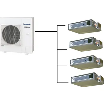 Vzduchotechnika Kanálová Klimatizace Panasonic 1+4 (2kW + 2kW + 2kW + 2kW) Multi-split R32 včetně montáže