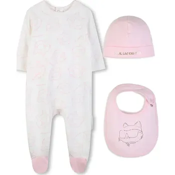 Dětská bavlněná souprava Karl Lagerfeld Z31045 růžová 30X, vel. 60
