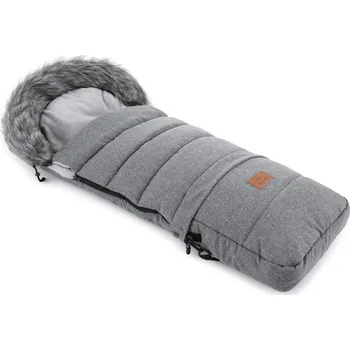 Fusak HappyBee Zimní fusak Combi Leny s kožíškem graphite