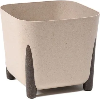 Květináč Lamela Květináč FRIDA 29 cm, hranatý, coffee latté