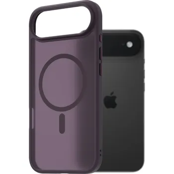 Pouzdro na mobilní telefon AlzaGuard Matte Case Compatible with Magsafe pro iPhone Air tmavě fialový