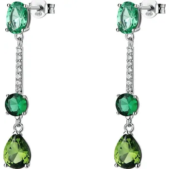 Náušnice Brosway Náušnice Fancy Life Green FLG152 (Ag 925/1000, 3,4 g)