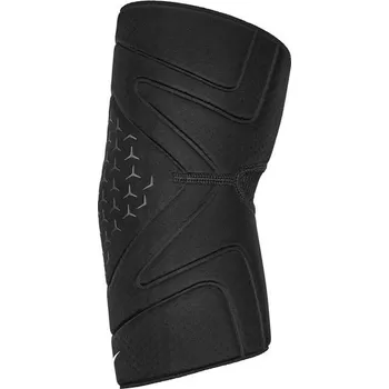Motocyklový chránič kolene a holeně Nike Elbow Sleeve – černo-bílý kompresní chránič lokte, velikost LG