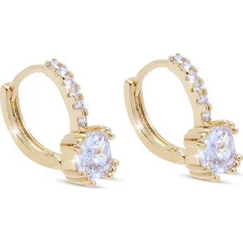 Náušnice Biju Pozlacené náušnice 14K, zdobené zirkony 1003186