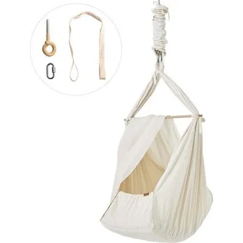 Houpací síť Membantu Premium Set 5 - Nature (Hamaka, sada pro stropní zavěšení)