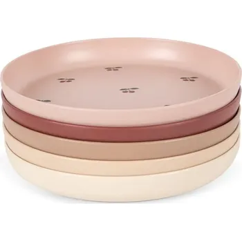 Talíř Dětský talíř Konges Sløjd PLATE 5-pack KS104618.PPY2 růžová 39X, vel. ONE SIZE