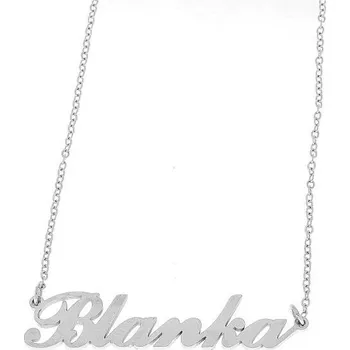 Náramek Ewena Řetízek z oceli se jménem Blanka stříbrný