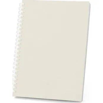 SCHILLER. Poznámkový blok A5 s flexibilním obalem, vyrobený ze 100% recyklovaného papíru - Světle Šedá