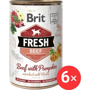 Krmivo pro psa Brit Fresh Beef with Pumpkin 6 × 400 g