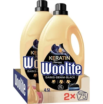WOOLITE Dark With Keratin 2× 4,5l (150 praní)