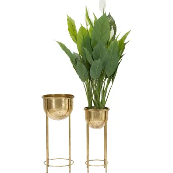 Stojan na květiny Mauro Ferretti Zlaté stojany na květiny s odnímatelnými květináči