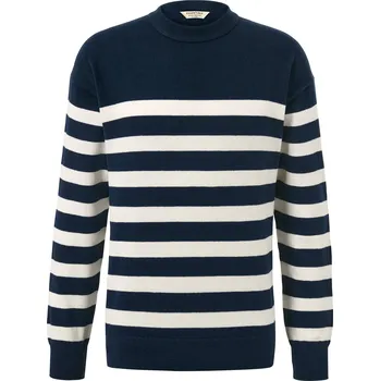 Dámský svetr 664567 - Tchibo - Svetr s kulatým výstřihem - pro muže - vel. L 52/54 - barva: modrá/s proužky