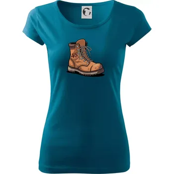 Turistická narozeninová bota 45 - Dámské triko Pure - XL ( Petrolejová )