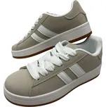 Sport Dámské béžové šněrovací tenisky Barva: Béžová, Velikost: 39