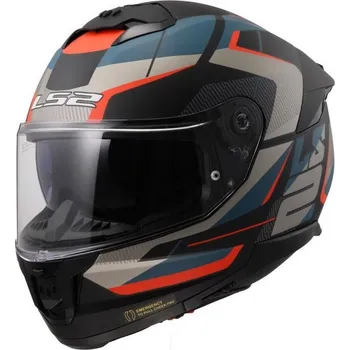 Helma na motorku LS2 FF808 STREAM II-06 ROAD integrální matná černá/modrá vel. XS