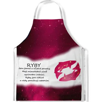 Kuchyňská zástěra Impar Ryby (21.1. - 20.3.) - červená