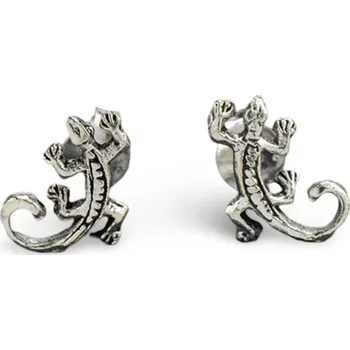 Šperk ORIENTAL Stříbrné náušnice puzety Ještěrka 10 mm (Ag 925/1000; 0,4 g)