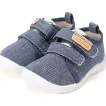 DDstep Barefoot plátěné tenisky D.D.step C086-61763A Royal Blue Velikost: 24