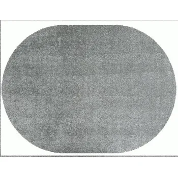 Koberec Vopi Kusový koberec Lounge, šedý, ovál, 140 × 200 cm