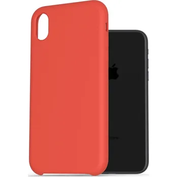 Pouzdro na mobilní telefon AlzaGuard Premium Liquid Silicone Case pro iPhone Xr červené