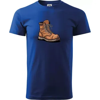 Pánské tričko Turistická narozeninová bota 20 - Triko extra velké (5-8XL) - 6XL ( Královská modrá )