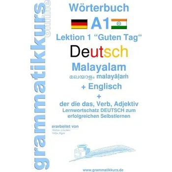 Německý jazyk Wörterbuch Deutsch - Malayalam (Indien) - Englisch - Akom, Edouard