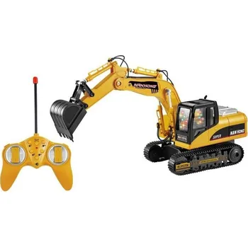 RC model auta Mamido MT1421 Bagr na dálkové ovládání se světly a kouřovým efektem