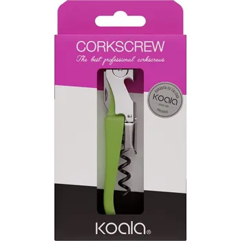 Otvírák KOALA Vývrtka na víno zelená