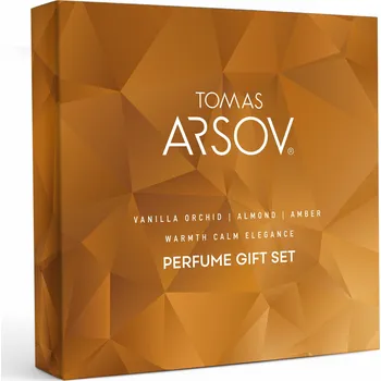 Kosmetická sada Tomas Arsov VANILLA ORCHID ALMOND AMBER Dárková kazeta