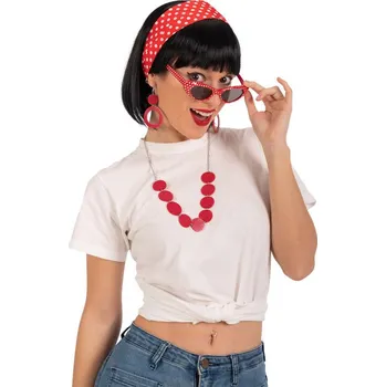 Karnevalový doplněk Carnival Toys Puntíkatá karnevalová souprava 50. ´léta