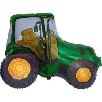 Balónek Balón foliový 60 cm traktor - farma - zelený