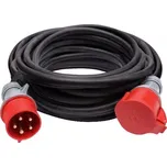 Solight prodlužovací přívod - spojka, 20m, 400V/32A, černá, kabel gumový H05RR-F 5G 2.5mm2