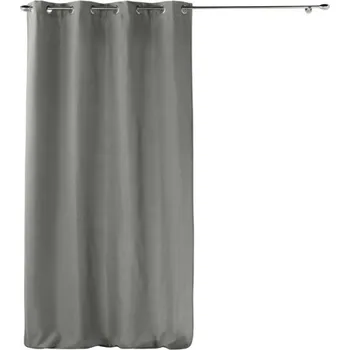 Závěs Douceur d'intérieur Závěs s kroužky VELVET, izolační, 135 × 260 cm, šedý