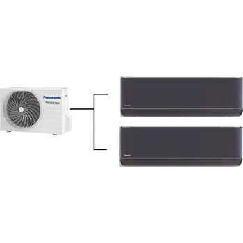 Vzduchotechnika Klimatizace Panasonic Etherea graphite 1+2 (2,5kW + 3,5kW) Multi-split R32 včetně montáže