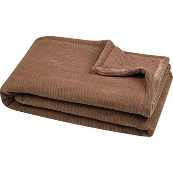 deka STOF Plyšová deka s beránkem Clayton, 130 × 160 cm, hnědá