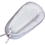 SCAMP Hnízdečko s kokosovou vložkou srdíčka - bílo-šedé