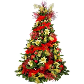 LAALU Vánoční stromek zdobený - PREMIUM CAESAR, 152 ks ozdob, 180 cm