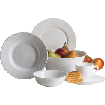 Talíř Luminarc WHITE CADIX Jídelní sada 19 ks