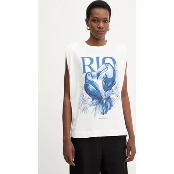 Bavlněný top Farm Rio 349809 bílá 00X, vel. S