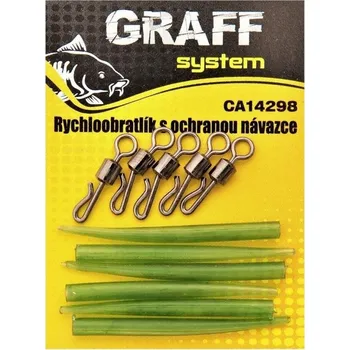 Volný čas Graff Rychloobratlík s ochranou návazce Zelený 2 ks