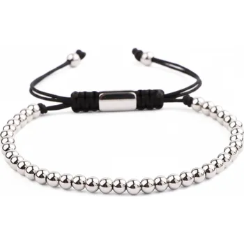 Náramek ANNA PERLY Atraktivní trendy náramek z kuliček barvy stříbra
