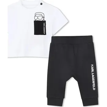 Kojenecká souprava Kojenecká tepláková souprava Karl Lagerfeld Z31052.60.81 bílá 00X, vel. 74