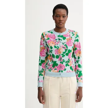 Dámský svetr Kardigan s příměsí vlny Kenzo FG52CA7423DY modrá 50A, vel. S