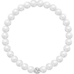 Preciosa Perlový náramek Velvet Pearl s voskovými perlami Preciosa, bílý