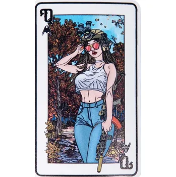 Nášivka ANAREUS ANAREUS nášivka Smrtící krásky (QUEEN) – Bílá