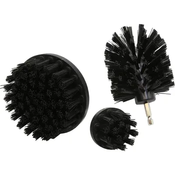 Mycí kartáč na vozidlo SEFIS SADA 3KS KARTÁČOVÝCH NÁSTAVCŮ NA VRTAČKU - TVRDÉ