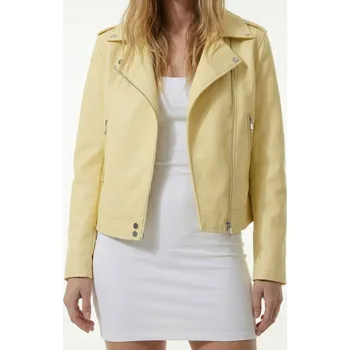 Moto oblečení Sinsay - Koženková motorkářská bunda - žlutá - 175GZ-10X - 175GZ-10X-XXL