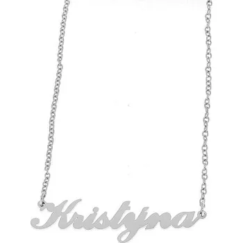 Náramek Ewena Řetízek z oceli se jménem Kristýna stříbrný