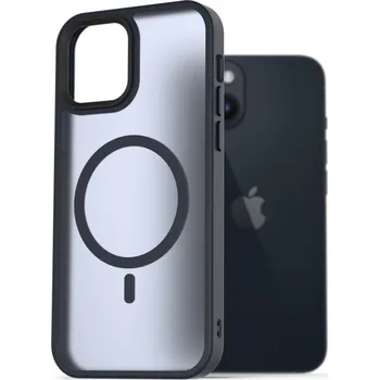 Pouzdro na mobilní telefon AlzaGuard Matte Case Compatible with MagSafe pro iPhone 14 tmavě modrý