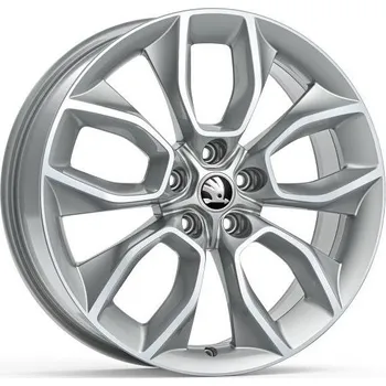 Auto-moto Škoda Kolo z lehké slitiny CRATER 19" pro Kodiaq, stříbrné